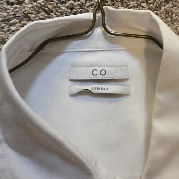 CO Essentials Cotton Poplin Oversized Shirt M White - Picture 6 of 8
